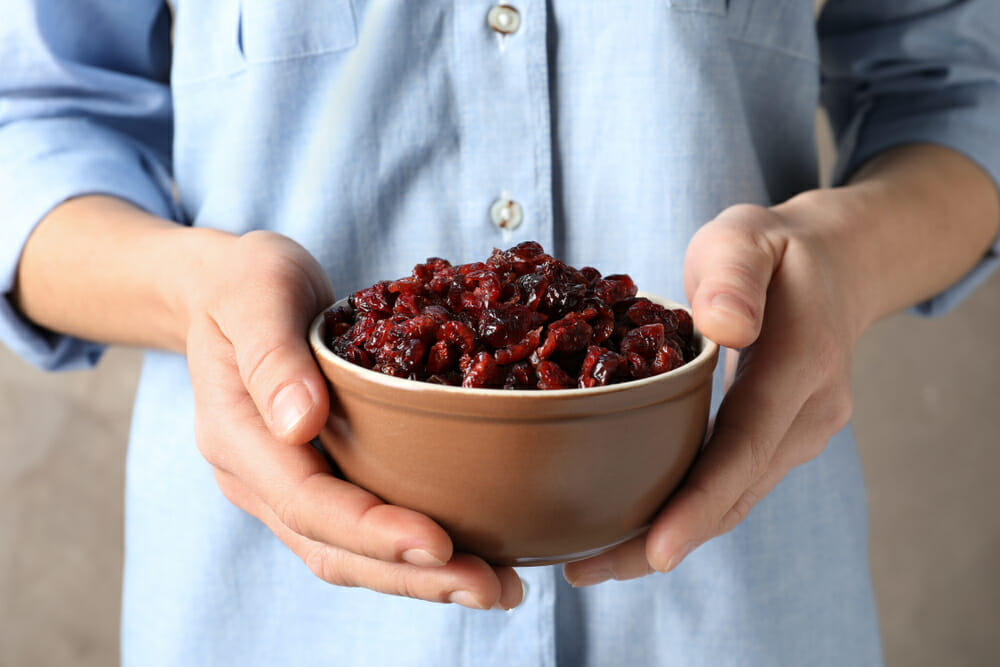 bowl of dried fruit